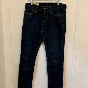 Rare Hollister Dark Denim Straight Button-Up Jeans - Men's 32 x 32